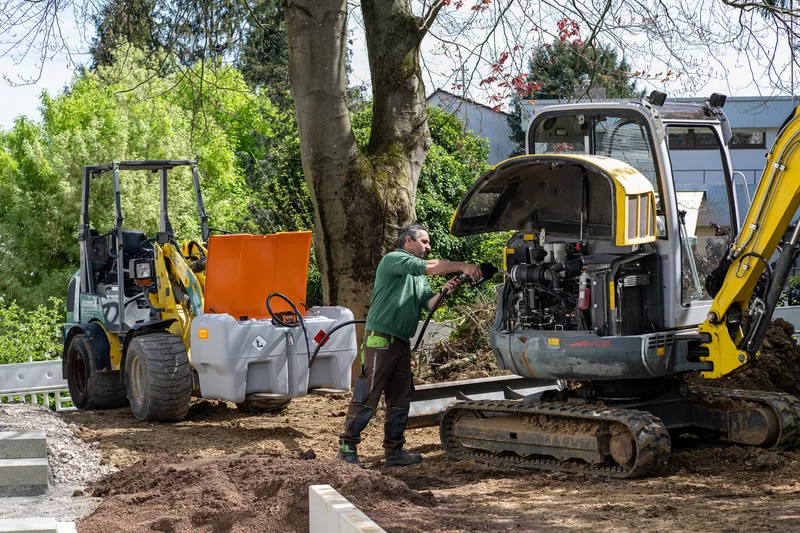Mobile Tankanlagen mit Stihl-Akkus