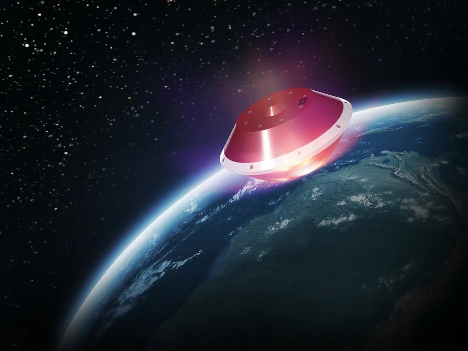 Bild 4: Bevor der Sternenstaub aus dem All untersucht werden kann, muss er zur Erde zurückgelangen. Dafür verwenden die unbemannten Missionen sogenannte Rückholkapseln. (Urheber: HADES)