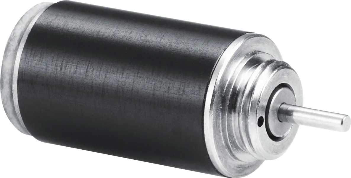 Bild 5: Schrittmotor mit 8 mm Durchmesser. (Urheber: FAULHABER)