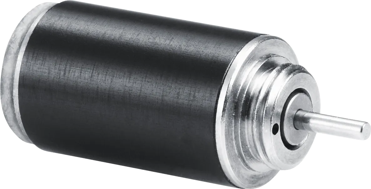 Bild 5: Schrittmotor mit 8 mm Durchmesser. (Urheber: FAULHABER)