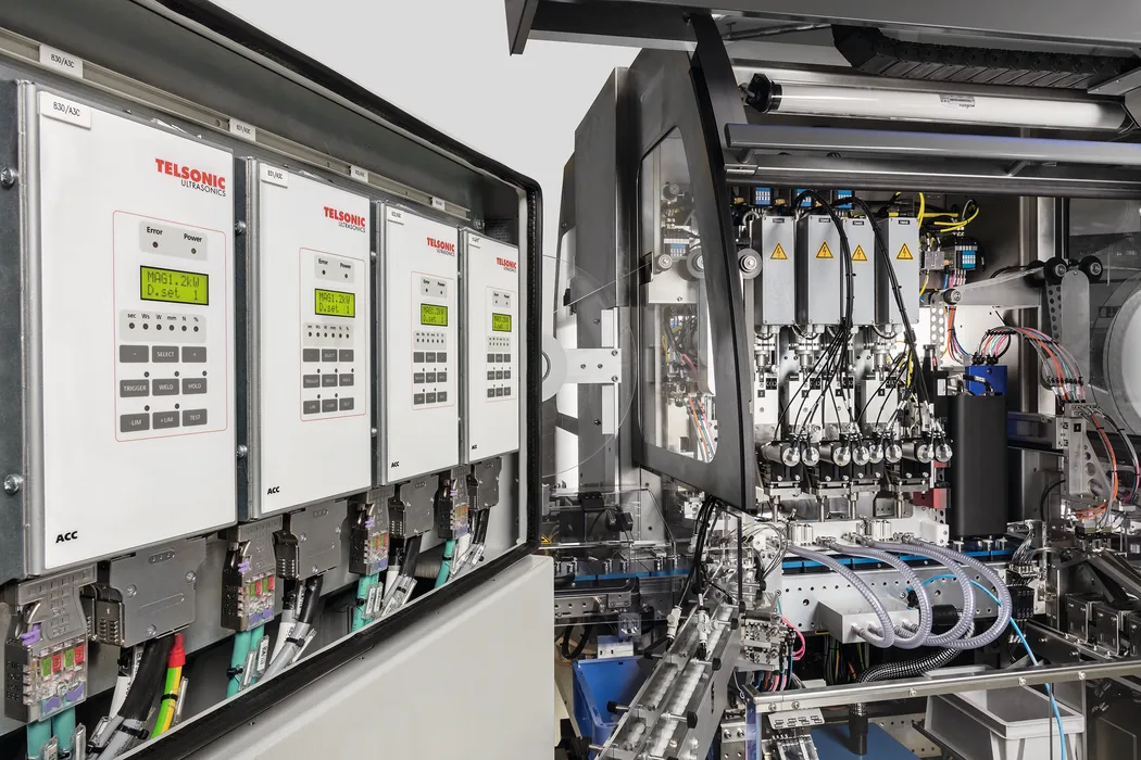 Bild 1: Das Ultraschallschweißen hat sich in vielen Anwendungsbereichen etabliert, weil es kurze und effiziente Prozesszeiten bietet und sich einfach in den Automatisierungsverbund integrieren lässt. (Urheber: Telsonic)