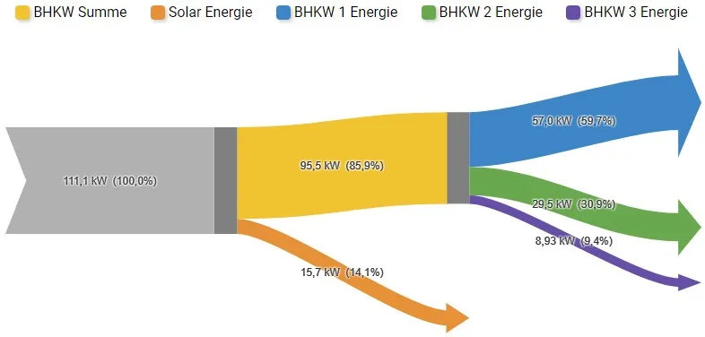 Bild 4: Energieflüssen können übersichtlich im Sankey-Diagramm dargestellt werden. (Quelle: Welotec)